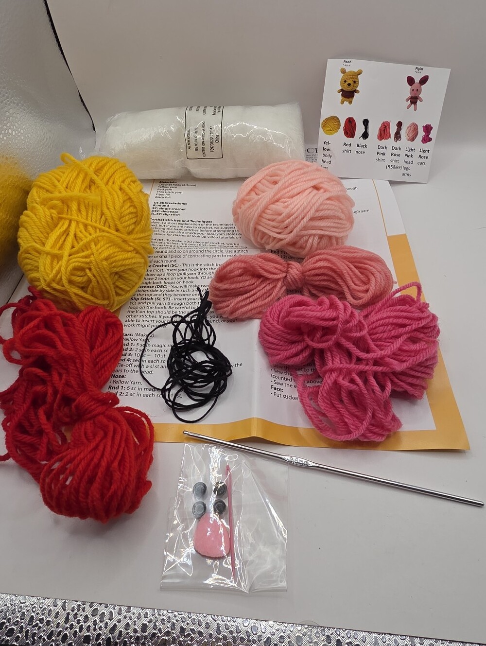 Incomplete- Disney Winnie the Pooh Piglet Crochet Kit - Picture 2 of 2